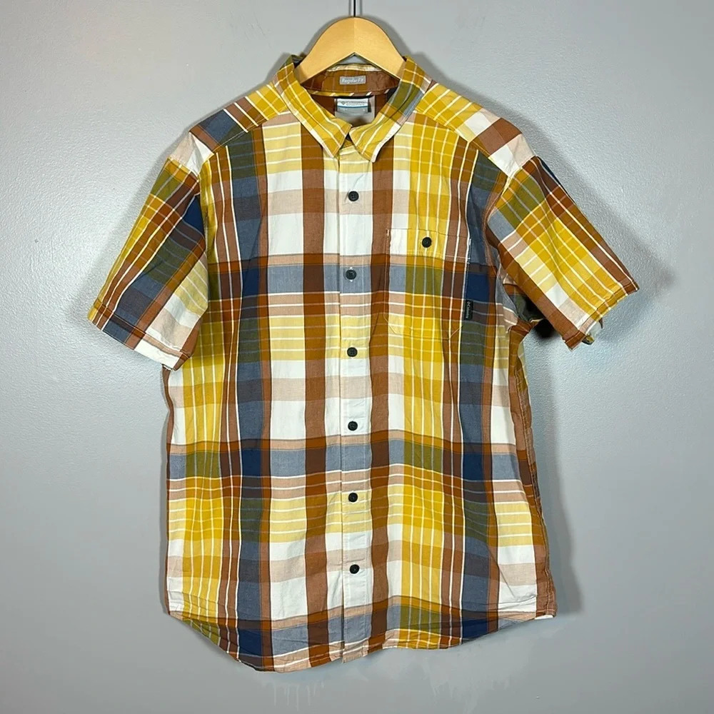Columbia Men’s Rapid Rivers II Short Sleeve Button Down Shirt Size Large